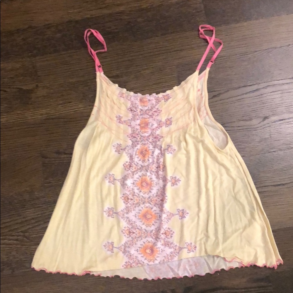 Free people floral print top
